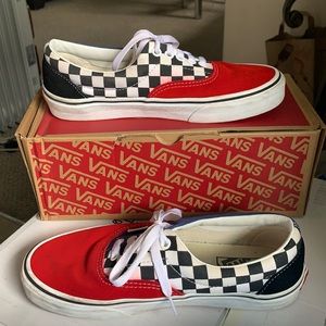 Vans | Red/Navy/Mult | Size 6.5 Mens / 8 Women’s